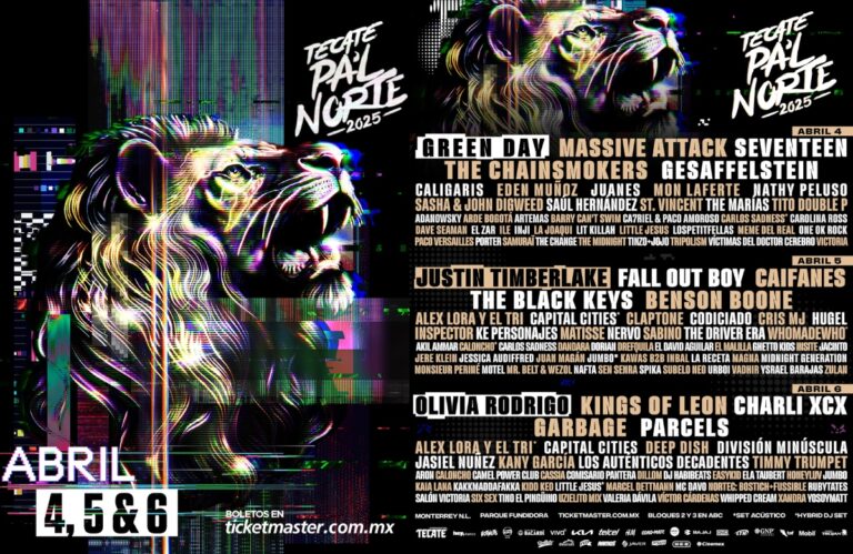 Concierto Tecate Pa’l Norte 2025: revela su increíble Line Up en Monterrey