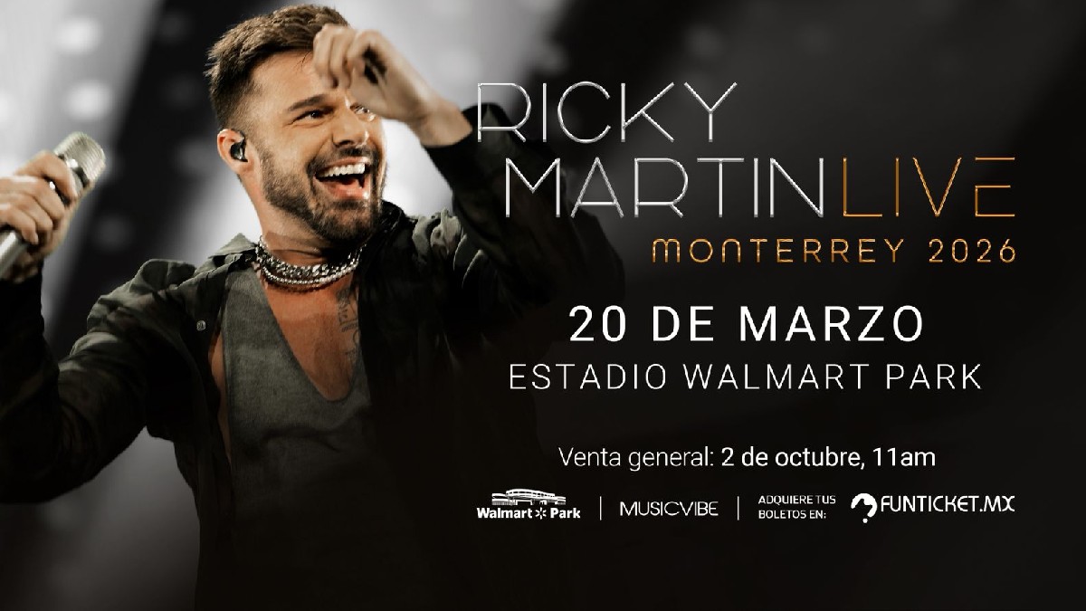 Concierto Ricky Martin traerá su fuego a Monterrey en Monterrey