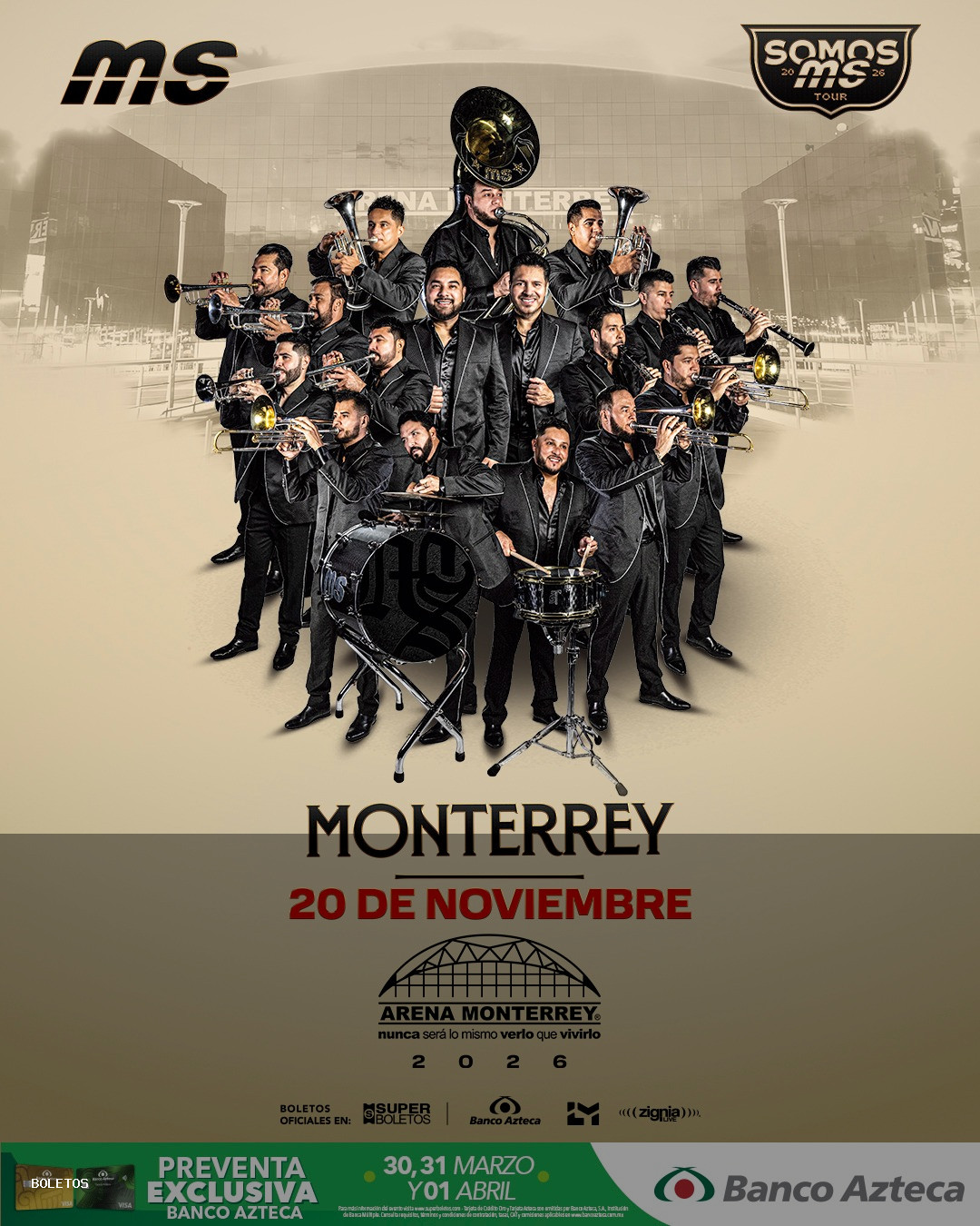 Concierto Banda MS regresará para ofrecer un espectáculo inolvidable en Monterrey en Monterrey