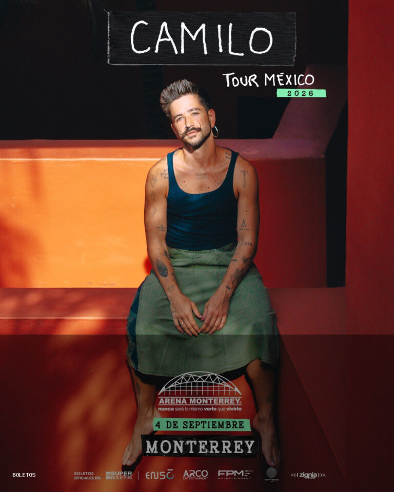 Camilo, el cantautor colombiano, hará vibrar la Arena Monterrey con su energía única