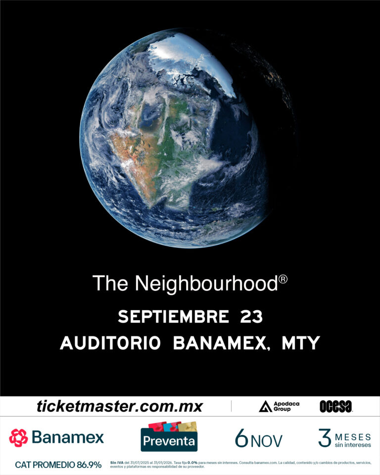Póster del concierto de The Neighbourhood en Monterrey 2026