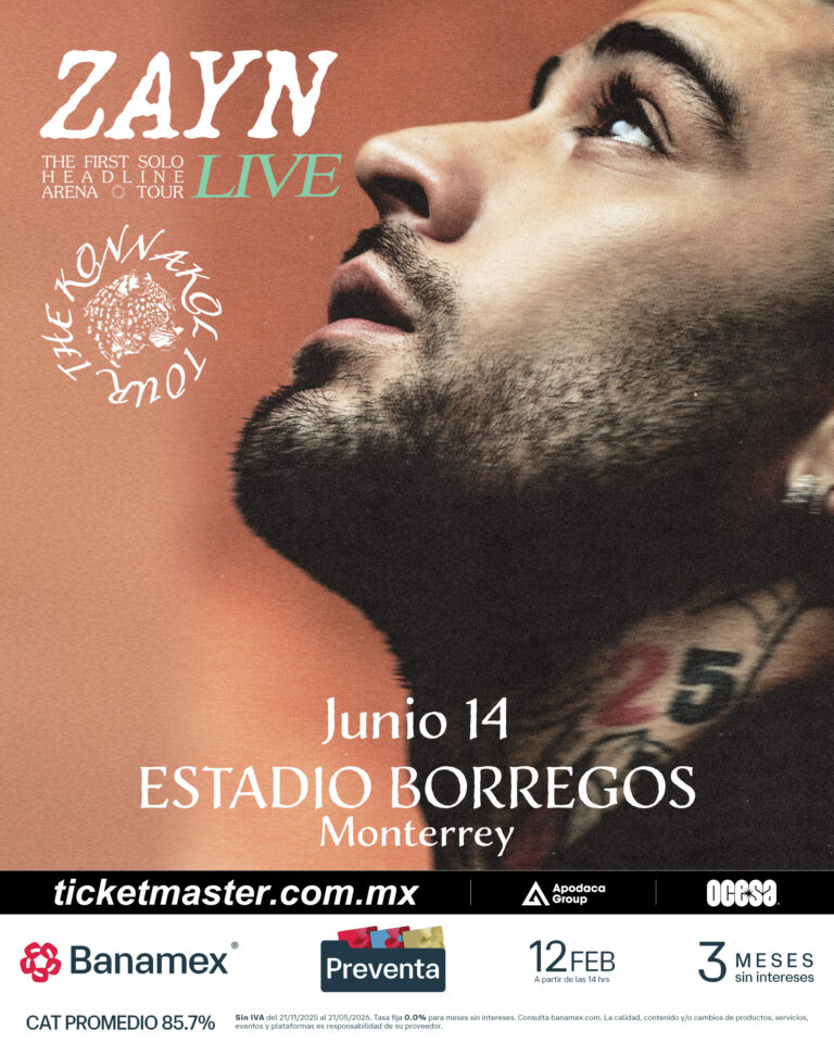 Poster Zayn en Monterrey