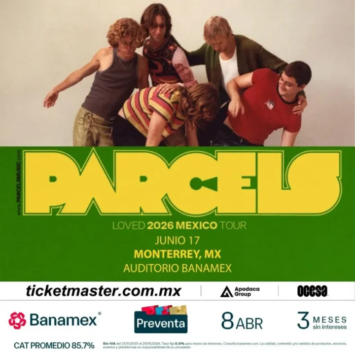 Concierto Parcels Loved Tour 2026 en Monterrey